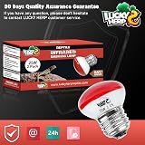 LUCKY HERP Reptile Heat Lamp 3 Pack 100W UVA Bearded Dragon Gecko Lizard view 7