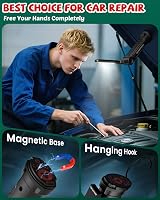 Coquimbo LED Work Light 2 Pack Rechargeable Magnetic Inspection Lamp Black view 4