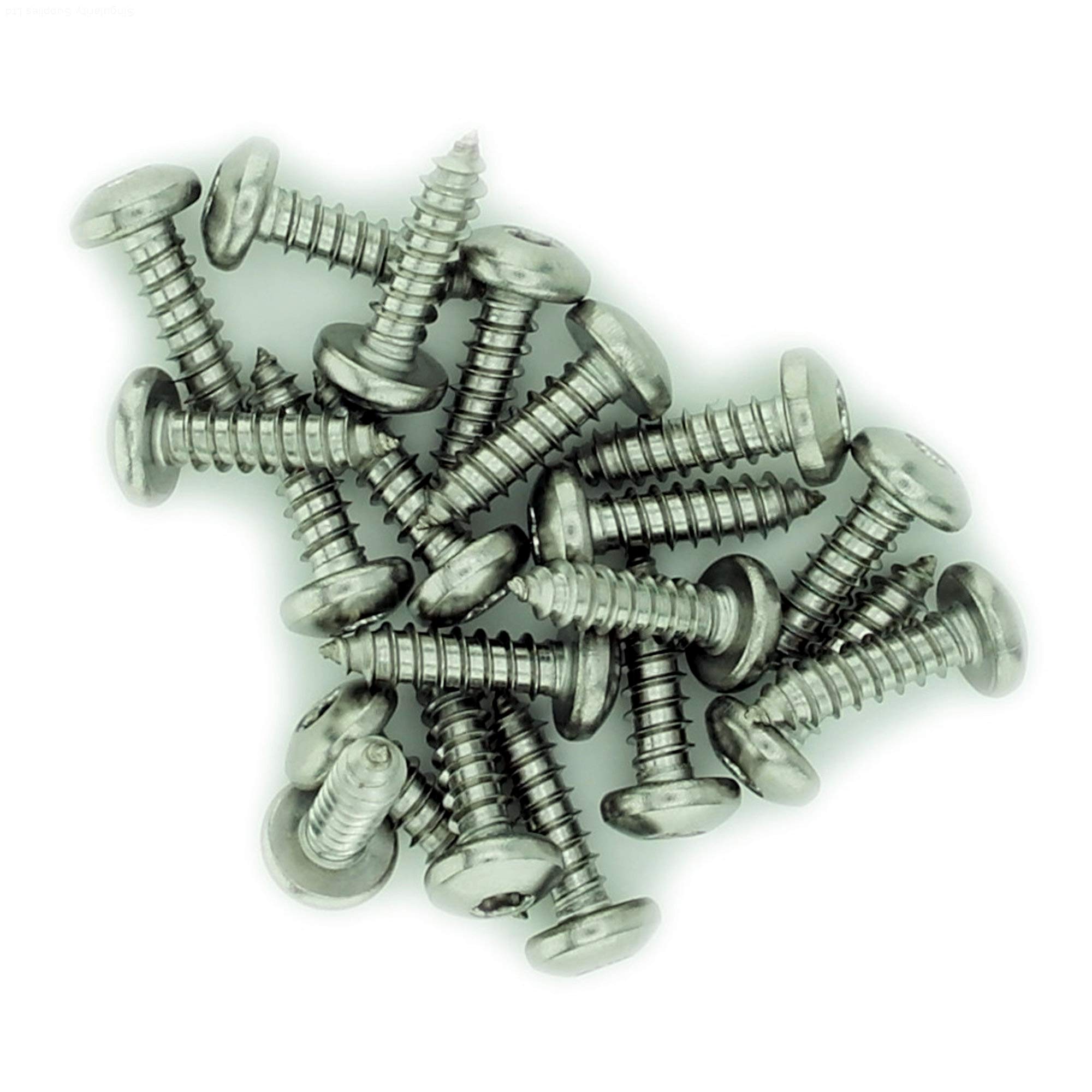 No.12 x 1.25 (5.5mm x 32mm) TX Pan Self-Tapping Screw - Stainless Steel (A2) (Pack of 20) — image 1