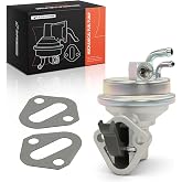 A-Premium Mechanical Fuel Pump with spring Compatible with Chevrolet, GMC | for Chevrolet, Buick, GMC, Oldsmobile &amp; Pontiac Models - Malibu, Impala, Camaro, Blazer, Caprice, B60, C10 Suburban, C20, C30