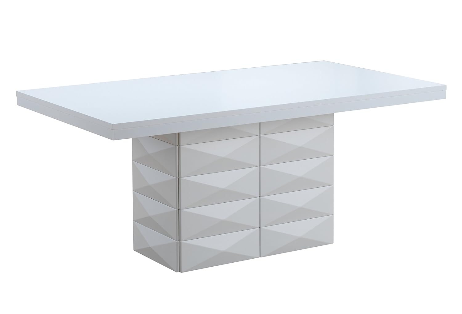 Best Gloss White Extendable Dining Table