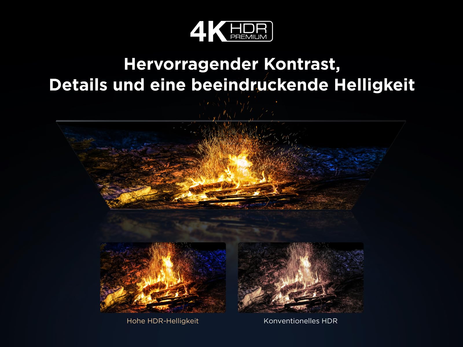 TCL 75 Zoll 75Q6C QLED Mini LED Fernseher, 4K HDR Premium, Dolby Vision IQ & Atmos, Onkyo 2.1, Smart Google TV, Game Master, 144Hz Motion Clarity Pro, AMD FreeSync Premium Pro, HDMI 2.1, AirPlay 2