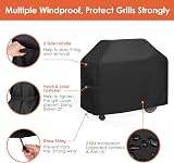 Leuo so BBQ Cover Heavy Duty 57in Large 145x61x117cm Waterproof UV view 2