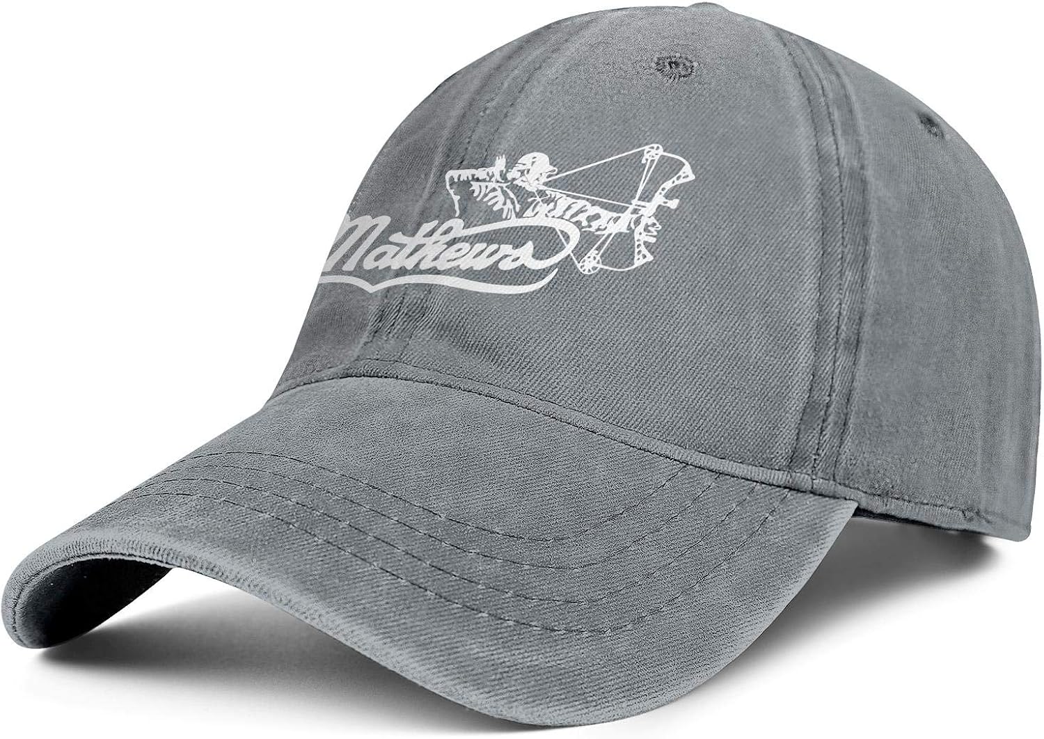Men/Womens Grey MathewsArcheryLogo Plain Adjustable Peak