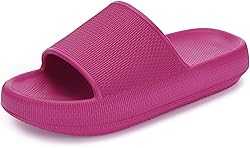 BRONAX Slides for Women Recovery Hot Pink Pillow