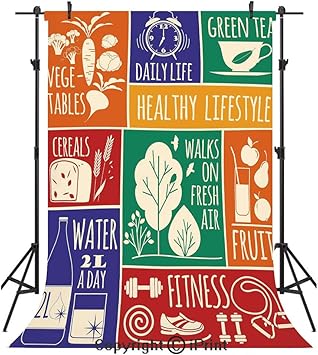 Amazon Com Fitness Photography Backdrops Collage Of Different