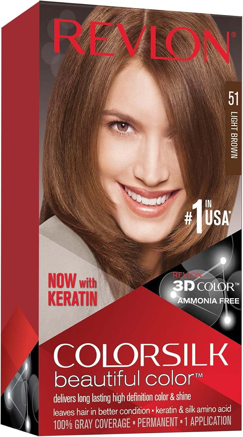 Revlon Colorsilk Permanent Hair Color 51 Light Brown New