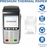 G4GADGET 20 Pack 80x80 Thermal Paper Till Rolls with Red Warning Strip view 7