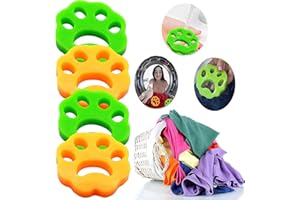 AHCJYEEJK 4 PCS Pet Hair Remover for Laundry Hair Catcher for Washing Machine Reusable Dog Hair Remover (Green)