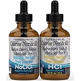 Crystal Clear Chlorine Dioxide Kit | Hydrochloric Acid 4-5% (HCl) : Sodium Solution (8oz) Liquid Set