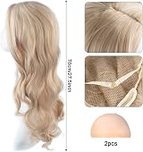 AYNKH Long Blonde Wave Wigs 27 Inch Curly Hair for Women Fancy Dress Cosplay view 2