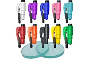 Autokemat Family Pack of 10 Window Breaker Seatbelt Cutter, Car Emergency Escape Tool, 2-in-1 Seatbelt Cutter and Window Breaker, Applicable to All Cars 10 Pack