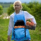 PATIKIL Gardening Apron with Pockets, Adjustable Cross Back Straps, Grey view 6