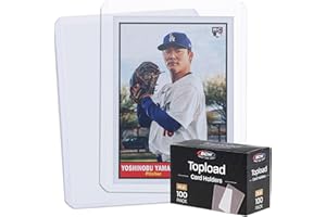 BCW 3x4 Standard Topload Card Holders | 100 Pack | Top Loaders for Cards | Rigid Card Protector | Fits Standard Size Cards Up to 20pt