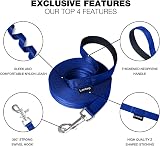 Loutep Training Lead for Dogs 3m 5m 10m 15m 20m 25m 30m Nylon Leash with Padded view 4