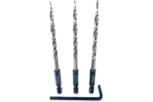 FTG USA Replacement Tapered Countersink Drill Bit Set 3 Pc (#8) 11/64"
