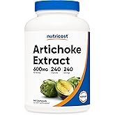 Nutricost Artichoke Extract 600mg, 240 Vegetarian Capsules - Gluten Free, Non-GMO
