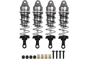 MECCANIXITY RC Shock Absorber 1/12 1/10 85mm Aluminum Threaded Front & Rear Shock Absorber Damper Assembled Set for 1/12 1/10