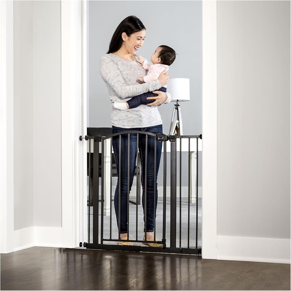 Regalo Safety Arched Baby Gate Bronze 75-87 cm Extension Included