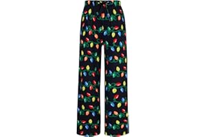 BFUSTYLE Kids Pajama Pants Funny Boys Girls Pyjamas Loose Holiday Bottoms 6-16 Years Pjs Trouser