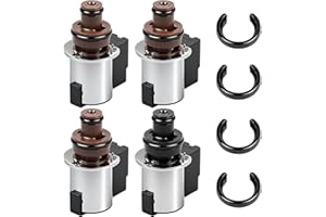 3BR-4PCS Transmission Solenoid Kit Compatible with Subaru CVT - 3-3.5 Ohms Pressure Control & 12-13 Ohms Lock-Up Solenoid Com