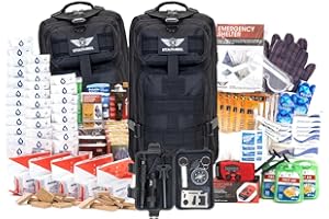 Stealth Angel Survival - 72 Hour Family Emergency Kit - 1-5 Person Survival Bag for Earthquakes, Hurricanes, and Other Natural Disasters