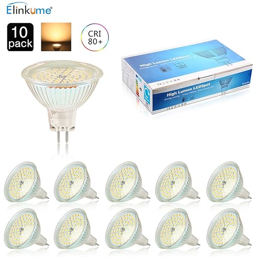 MR16-GU5.3 LED Lampe Warmweiß AC/DC 12V 10 * 3W MR16 LED 120º Abstrahlwinkel