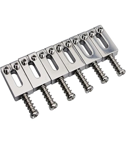 Tremolo Bridge 6-PC Stainless Steel Guitar Bridge Saddles