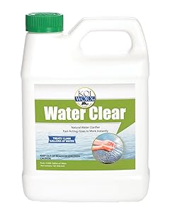 KoiWorx Water Clear - Clarifies Decorative and Ornamental Ponds, Safe for Koi - 1 Quart