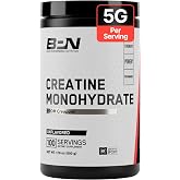 BPN Pure Creatine Monohydrate Powder by Creapure, Unflavored, 100 Servings | 5g of Creatine per Serving, Supports Muscle Growth for Increased Strength, Power and Performance
