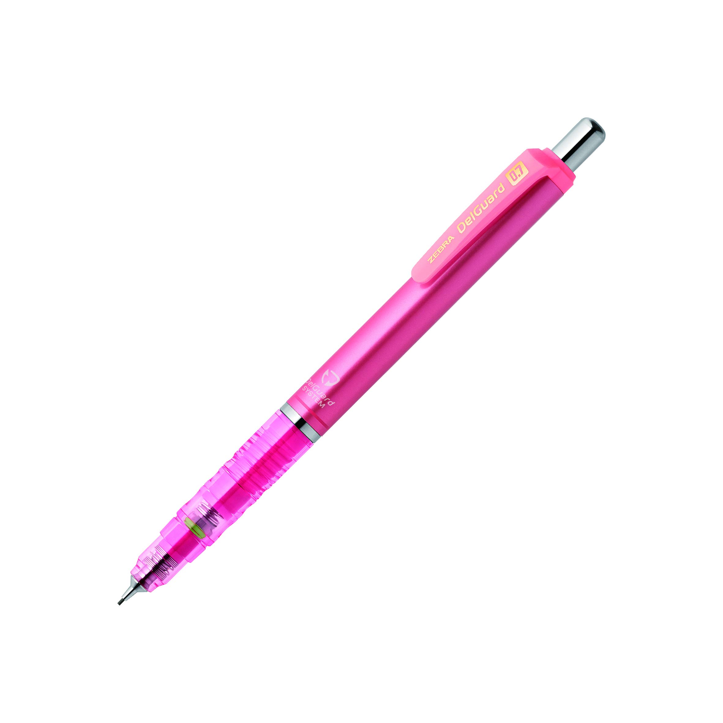 ZEBRA Mechanical Pencil, Del Guard, 0.7mm, Bright Pink (P-MAB85-BRP)