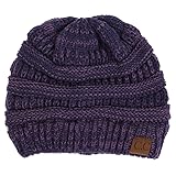 H-6800-79 Funky Junque Two Tone Beanie - Violet #21