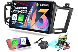 FORTDOWS for Toyota RAV4 2013-2018 – 10.2” （Online Upgrade OTA System） IPS Android Car Radio, 8core+64G, Wireless CarPlay/Android Auto, 5G WiFi, GPS Navigation, Bluetooth, Backup Camera, Mirror Link