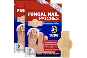 41PCS Fungal Nail Patches, Nail Fungus Treatment Patch, Multi-Purpose Toenail Repair Treatment Pads for Damaged Nails