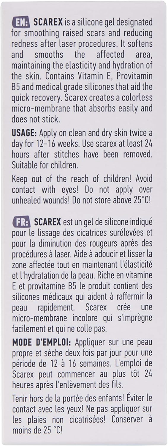 Biotrade Scarex Silicone Scar Gel, Scar Removal Gel for Hypertrophic & Keloid Scars, Reduces Redness After Laser - Image 3