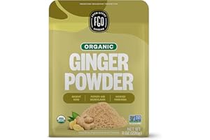 FGO Organic Ginger Powder, Imported from India, 8oz, Packaging May Vary (Pack of 1)