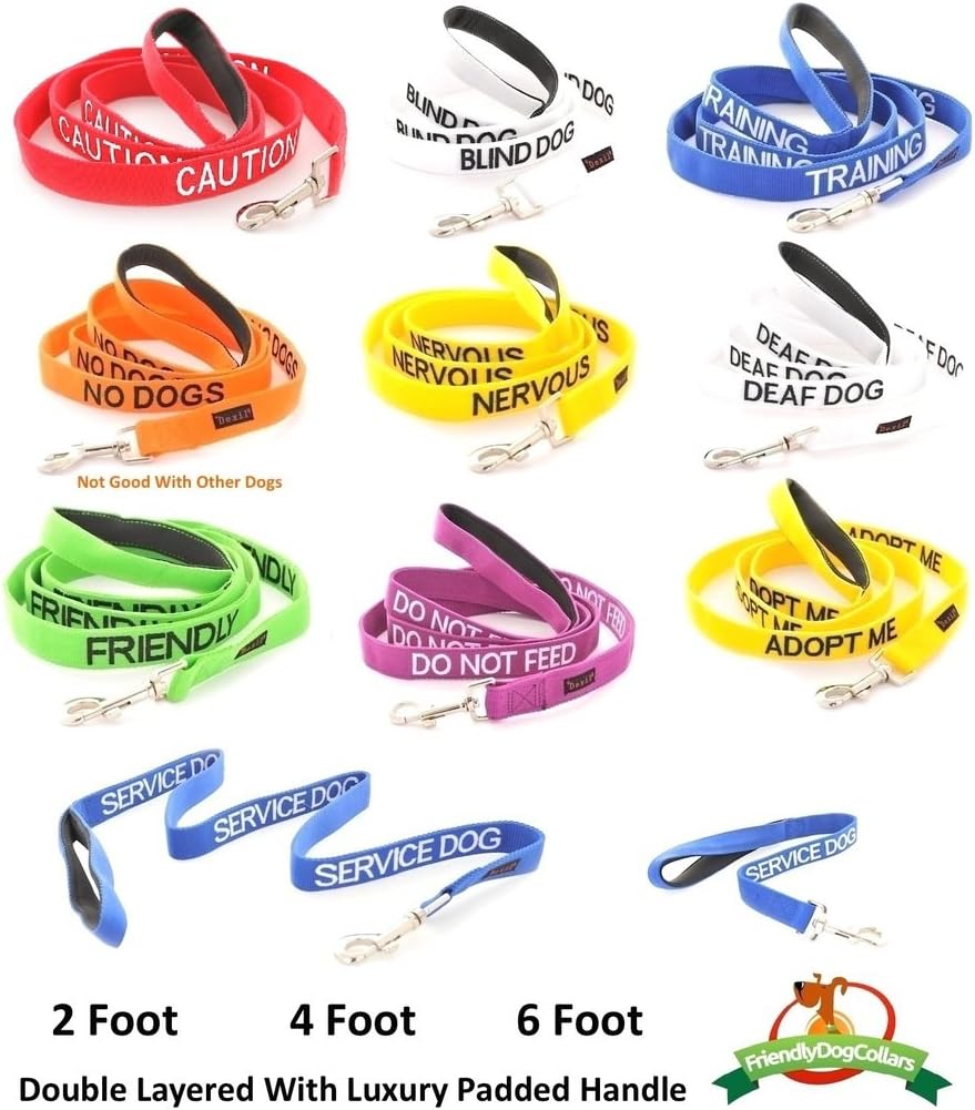 TRAINING FriendlyDogCollars Colour Coded Dog Accident Prevention Leads 1.2m Prevents Dog Accidents By Letting Others Know Your Dog In Advance Award Winning