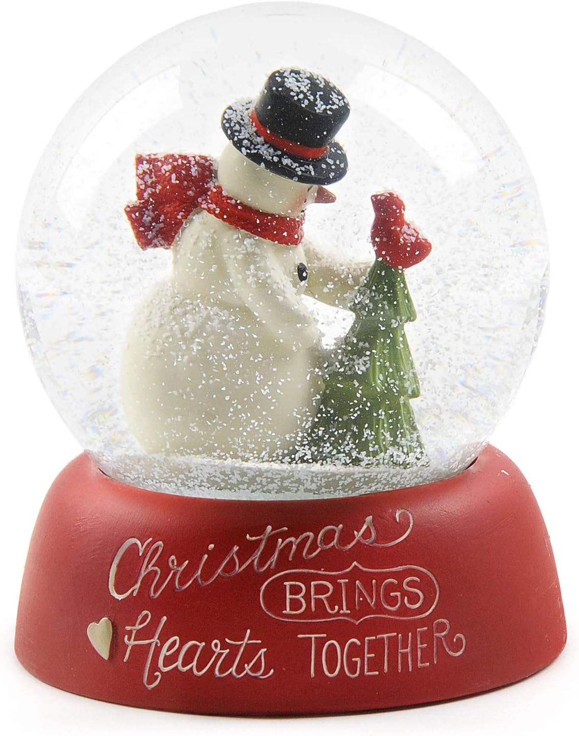 Snow Globes - Blossom Bucket 218-13264 Christmas Brings Hearts Together Snow Globe