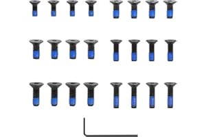 ACYOYAVA 24 Pcs Screw Kit for Mounting RMSc/Holosun SCS/EPS Carry/407k/507k on Various Models of Optics Ready | S&S P365 CZ P-09 Bul Armory Ultralight Springfield Echelon K Series (with mounting Tool)