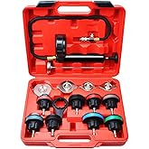Prokomon 15 Pieces Coolant Pressure Tester Kit; Radiator Pressure Tester; Cooling System Pressure Tester Kit