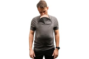 Lalabu The Dad Shirt | Hands-Free Baby Carrier for Dad with Kangaroo Pouch | Engineered for Bonding, Safety, & Comfort for Newborns Up to 15 Lbs. | CPSC Compliant