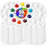 30PCS Paint Tray Palettes, Plastic Paint Pallets for Kids, Watercolor Palette Painting Tray for Art Painting