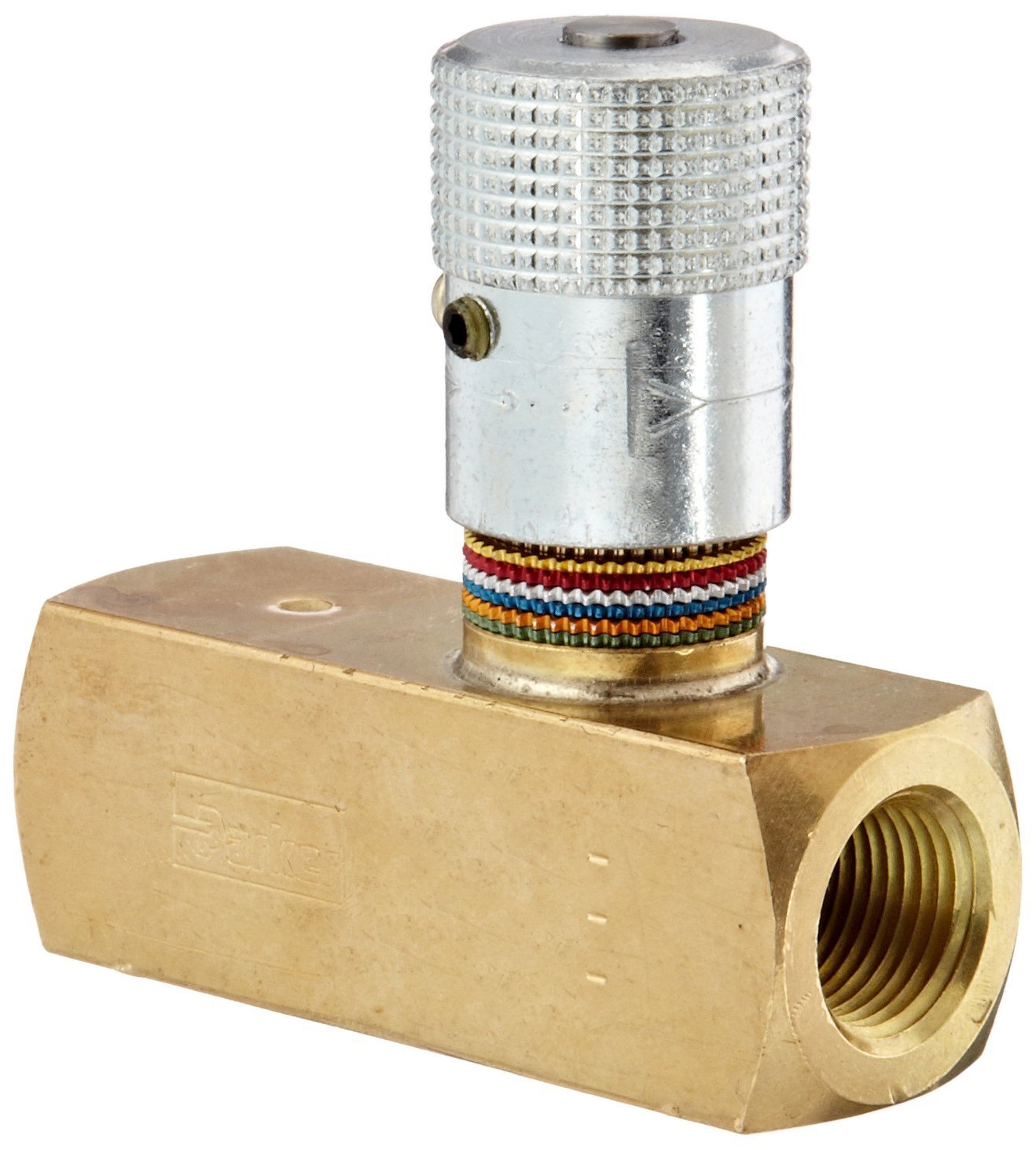 Dixon BFC600 Brass Flow Control Valve With Set Screw Lock, 3/8" NPT