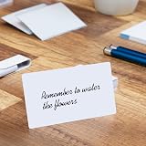 Tomoyuki 150 Pcs Blank Kraft Cards 3.46 x 2.04 inch White Writable Paper Cards view 5