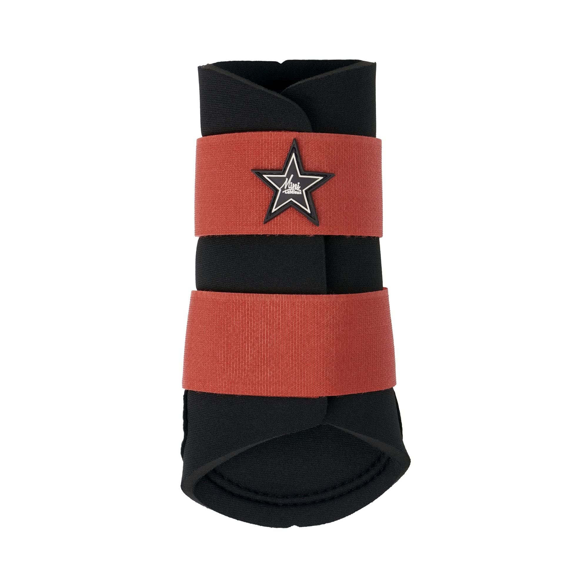 LeMieux Mini Brushing Boot - Front and Hind Legs - Equestrian Footwear Pair - Soft, Lightweight, and Breathable - Sienna, X-Small