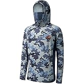 BASSDASH Men's UPF 50+ Camo Long Sleeve Hunting Fishing Hoodie Shirt