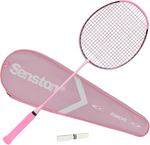 Pink Badmiton Racket Senston N90 Badminton Racket Single High-Grade Badminton Racquet Carbon ...