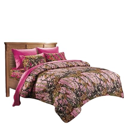 Amazon Com 20 Lakes Hunter Camo Comforter Sheet Pillowcase Set