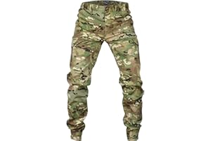 MEGE KNIGHT Men's Tactical Cargo Pants, Camouflage Outdoor Working Clothing with Pockets