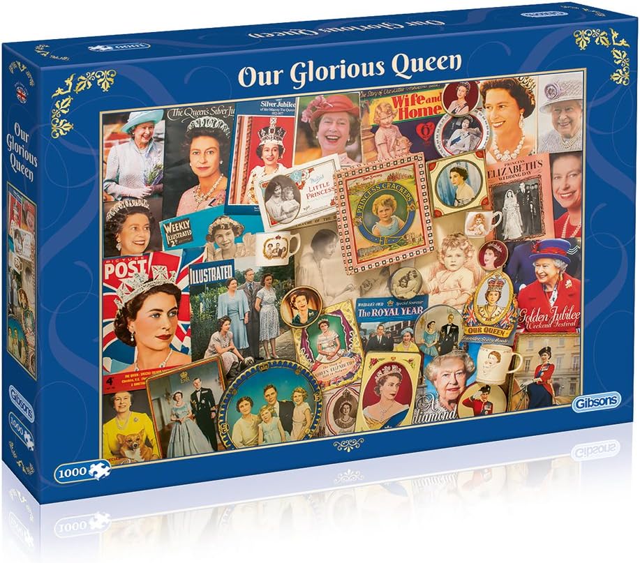 Gibsons Our Glorious Queen Jigsaw Puzzle, 1000 piece Amazon.co.uk Toys & Games